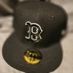 New Era Black Cap with White Logo